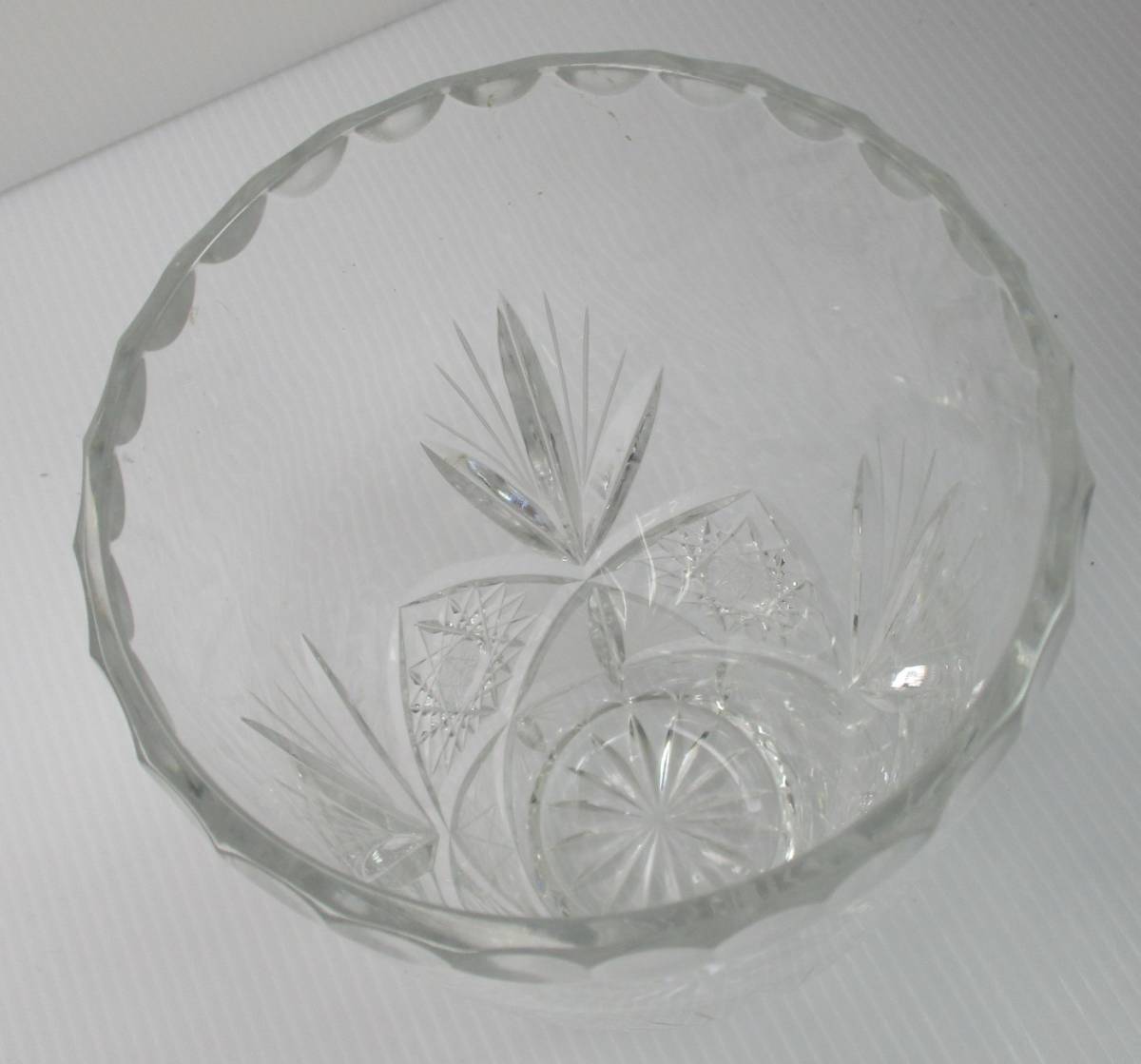 S-980　ガラス花瓶　クリスタルガラス　花瓶花入　花器　高さ20㎝　径10.5㎝　_画像5