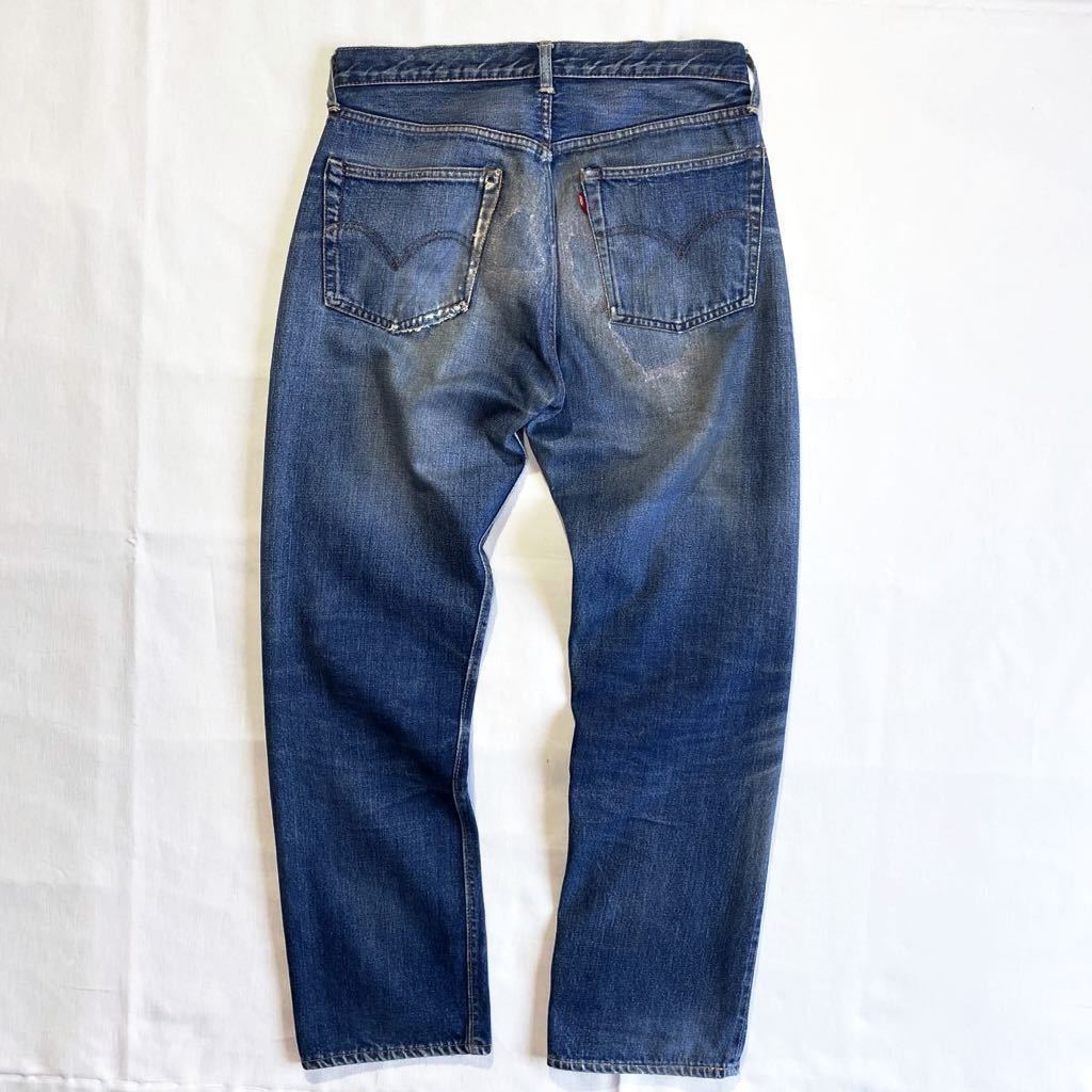 16ボタン☆ズレカン 60s LEVIS 501 初期ビッグE オリジナル ビンテージ リーバイス 501 BigE Wネーム タイプ物 501-501 ヒゲ ハチノス USA_画像2