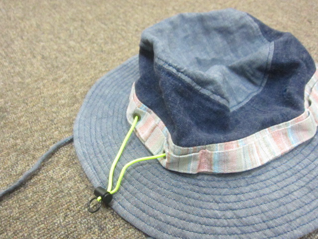PHENIX　フェニックス　デニム地ハット　アウトドアハット　帽子　フリーサイズ　インディゴトレイルキャップ　バケットハット　09300_画像2