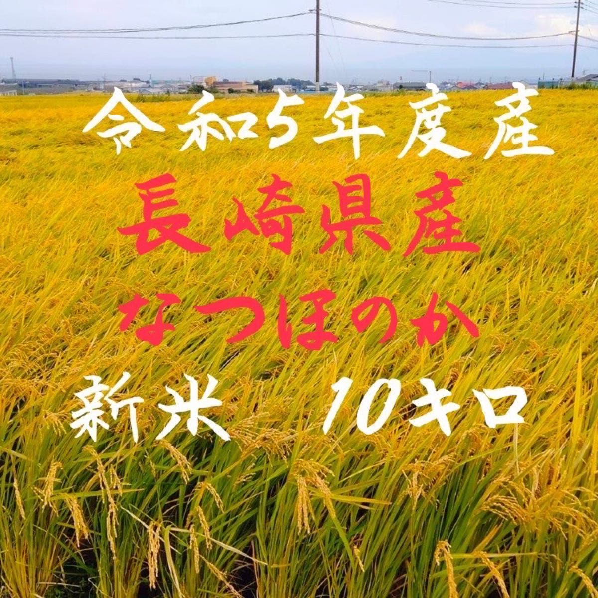 長崎県産 新米 10キロ なつほのか 減農薬|PayPayフリマ