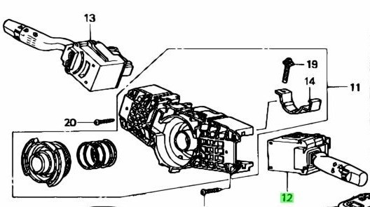 新品・未使用・純正品 ホンダ CR-V RD4/5 シビック EP3 インテグラ DC5 ライティングスイッチASSY_画像2