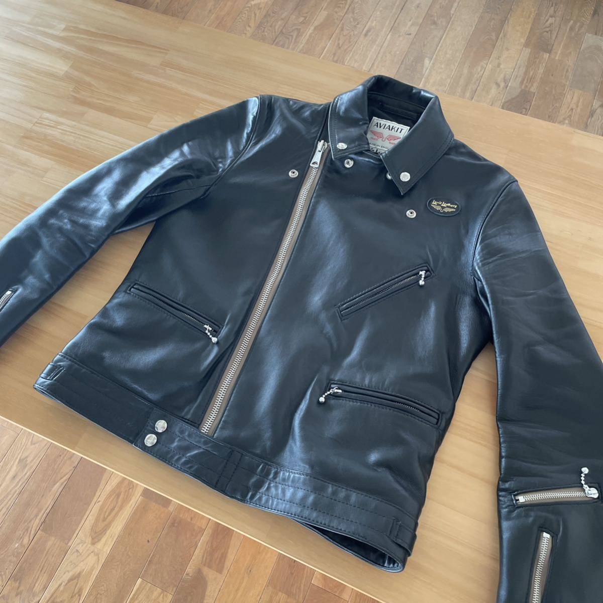 ルイスレザー　LewisLeathers 441T サイクロン　ラットランドシープレザー　サイズ40 _画像8