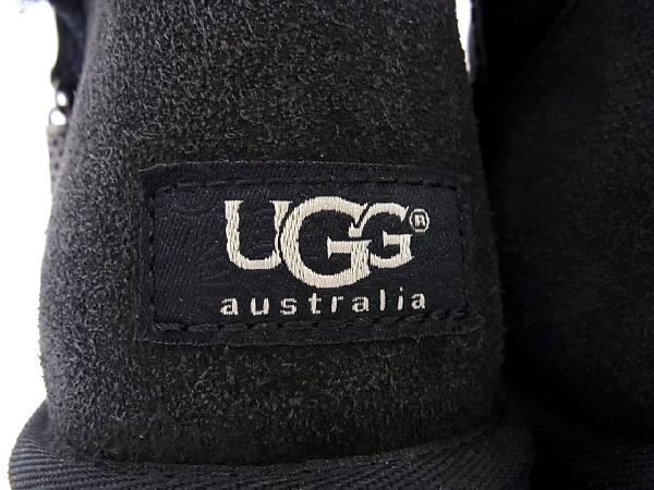 1円 ■美品■ UGG アグ 1005382 アザレア チェスナット ムートン ショートブーツ 表記サイズ8(約25.0cm) 靴 シューズ ブラック系 AN4444_画像5