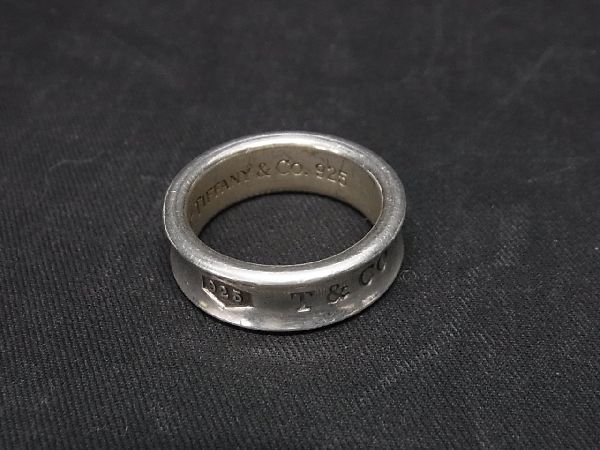 1円 ■美品■ TIFFANY＆Co ティファニー 1837 ナロー SV925 リング 指輪 アクセサリー 約15号 メンズ シルバー系 AR0399