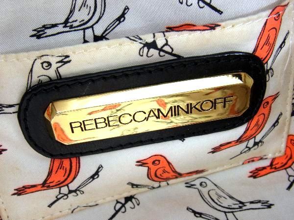 1円 ■美品■ REBECCA MINKOFF レベッカミンコフ レザー ハンドバッグ トート レディース ブラック系 AR9085_画像6