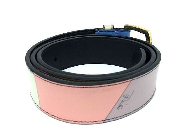 # new goods # unused # EMILIO PUCCI Emilio Pucci Supreme collaboration leather belt men's lady's multicolor AQ7374