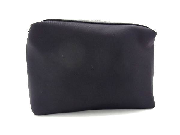 1円 ■極美品■ Salvatore Ferragamo フェラガモ HE22 5639 ナイロンキャンバス マルチケース メイクポーチ レディース ブラック系 CC0487_画像1