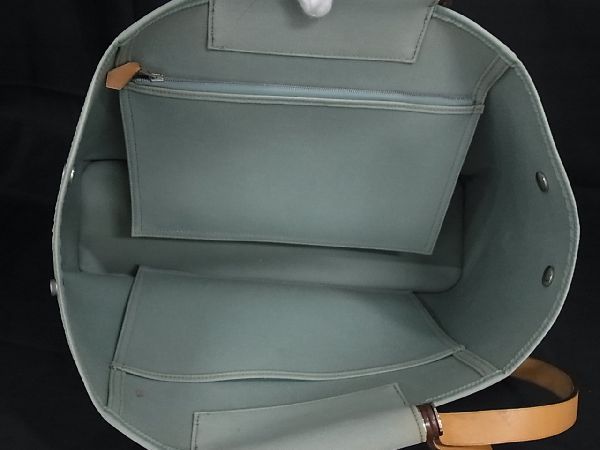 1円 HERMES エルメス カバック エラン トワルオフィシエ シルバー金具 2WAY トートバッグ ショルダー □M刻印 モスグリーン系 AR9175_画像5