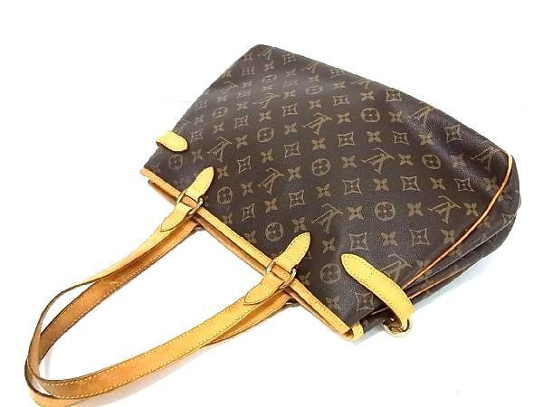 1円 LOUIS VUITTON ルイヴィトン M51154 モノグラム バティニョール オリゾンタル トートバッグ ショルダー 肩掛け ブラウン系 AR9520_画像3