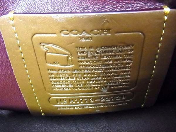 1円 ■美品■ COACH コーチ 22729 レザー チェーン クロスボディ ショルダーバッグ ポシェット ピンク系 BG3310_画像6