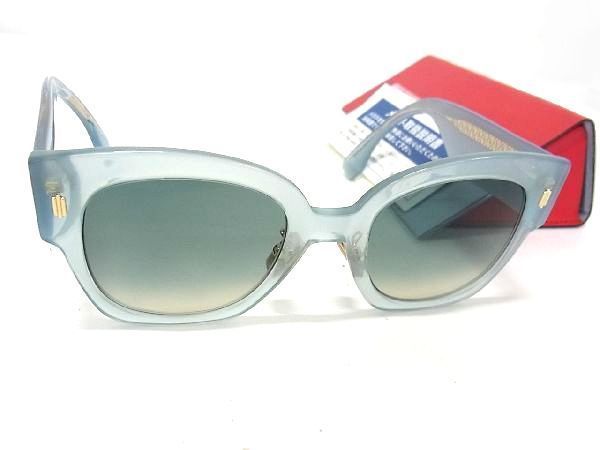 # новый товар # не использовался # FENDI Fendi FF 0458/G/S солнцезащитные очки очки очки женский мужской прозрачный голубой серия AQ7359