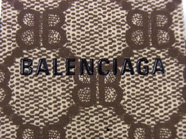■新品■未使用■ BALENCIAGA バレンシアガ コットン×ナイロン ソックス 靴下 表記サイズ 18-20cm レディース ブラック系 AQ7475_画像3