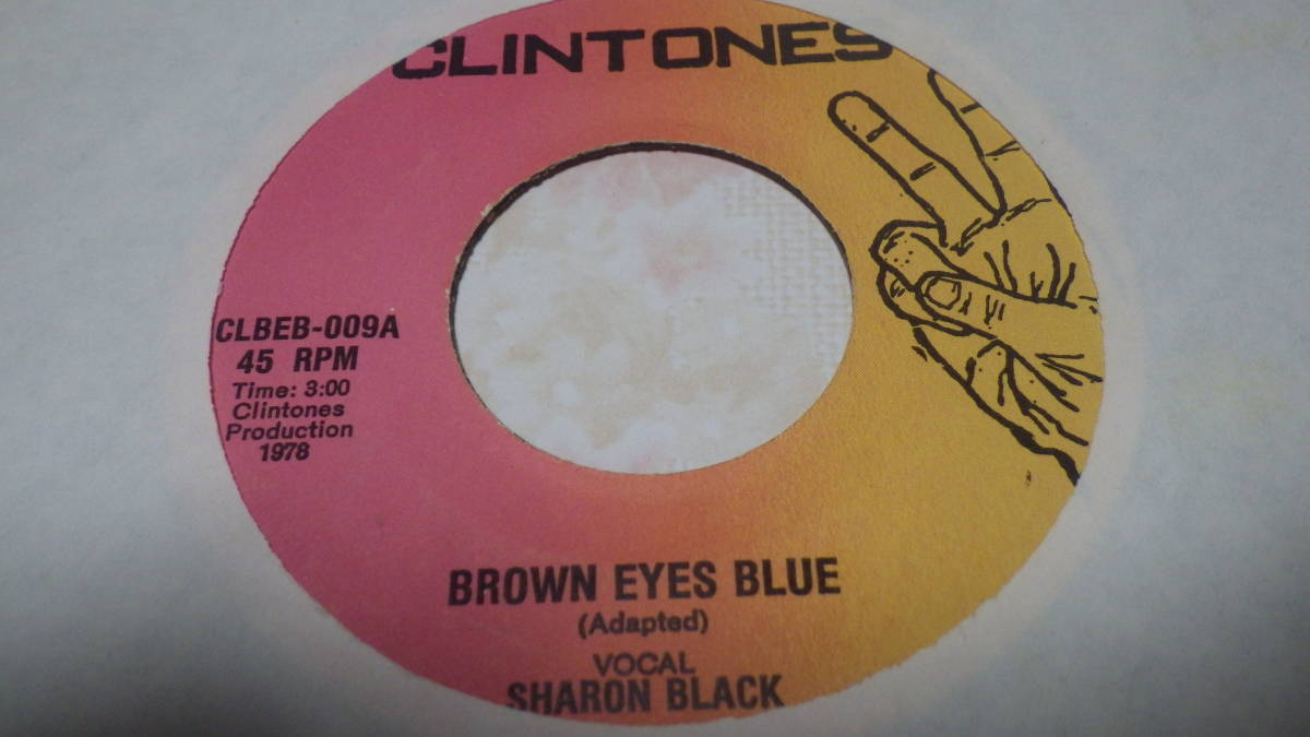 7inch org Sharon Black Brown Eyes Blue ex- reggae レゲエ roots ルーツ vintage ビンテージ レコード 女性 dub ダブ オリジナル盤 _画像1