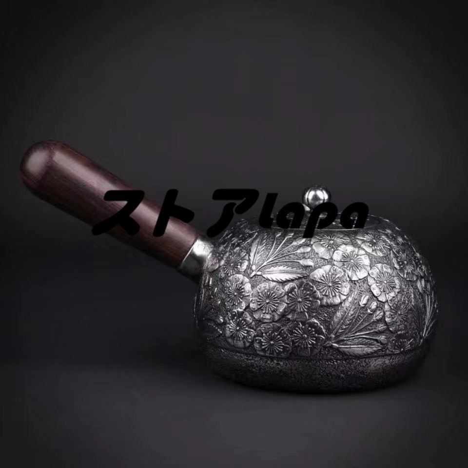 高品質 砂鉄 鉄壺 コーティングなし 手作り鉄 やかんを沸かす お茶の道具 600ML q1006_画像3