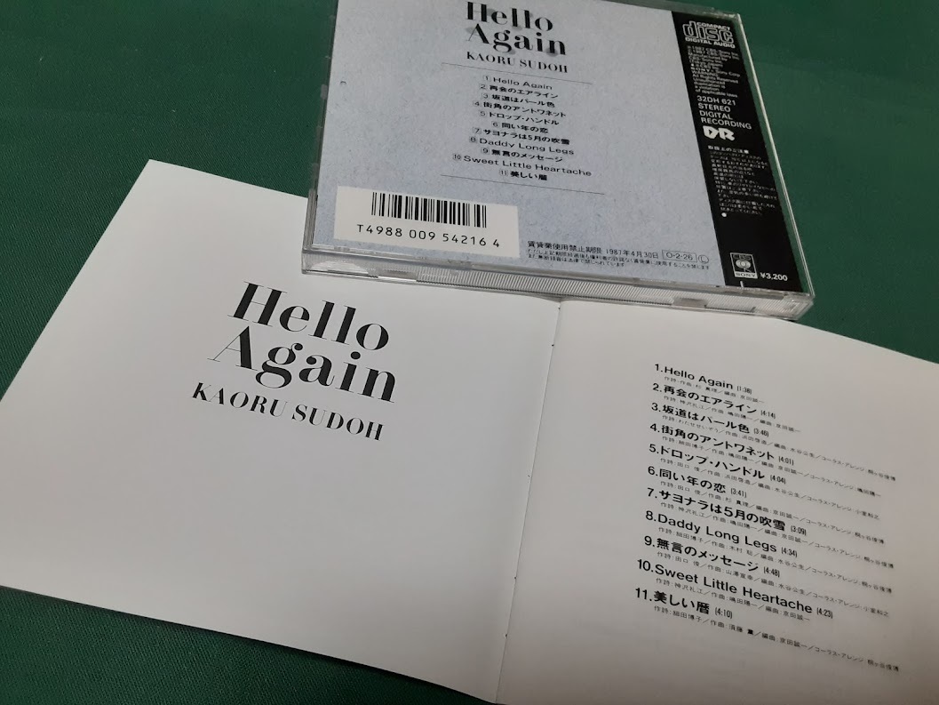 須藤薫◆『Hello Again』ユーズドCD_画像2