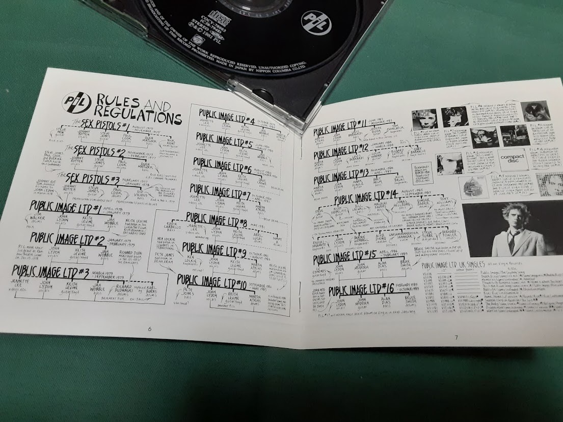 PUBLIC IMAGE LIMITED　P.I.L.　パブリック・イメージ・リミテッド◆『フラワーズ・オブ・ロマンス』日本盤CDユーズド品_画像3