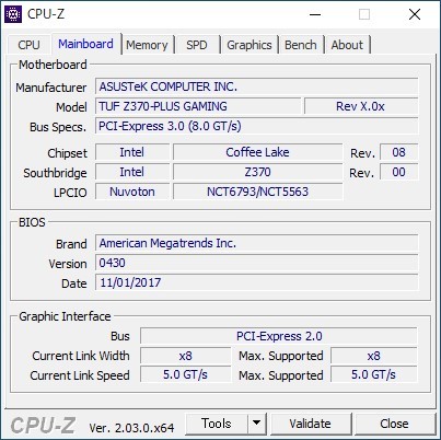 ASUS TUF Z370-PLUS GAMING ATXマザーボード 起動確認済 ②_画像5