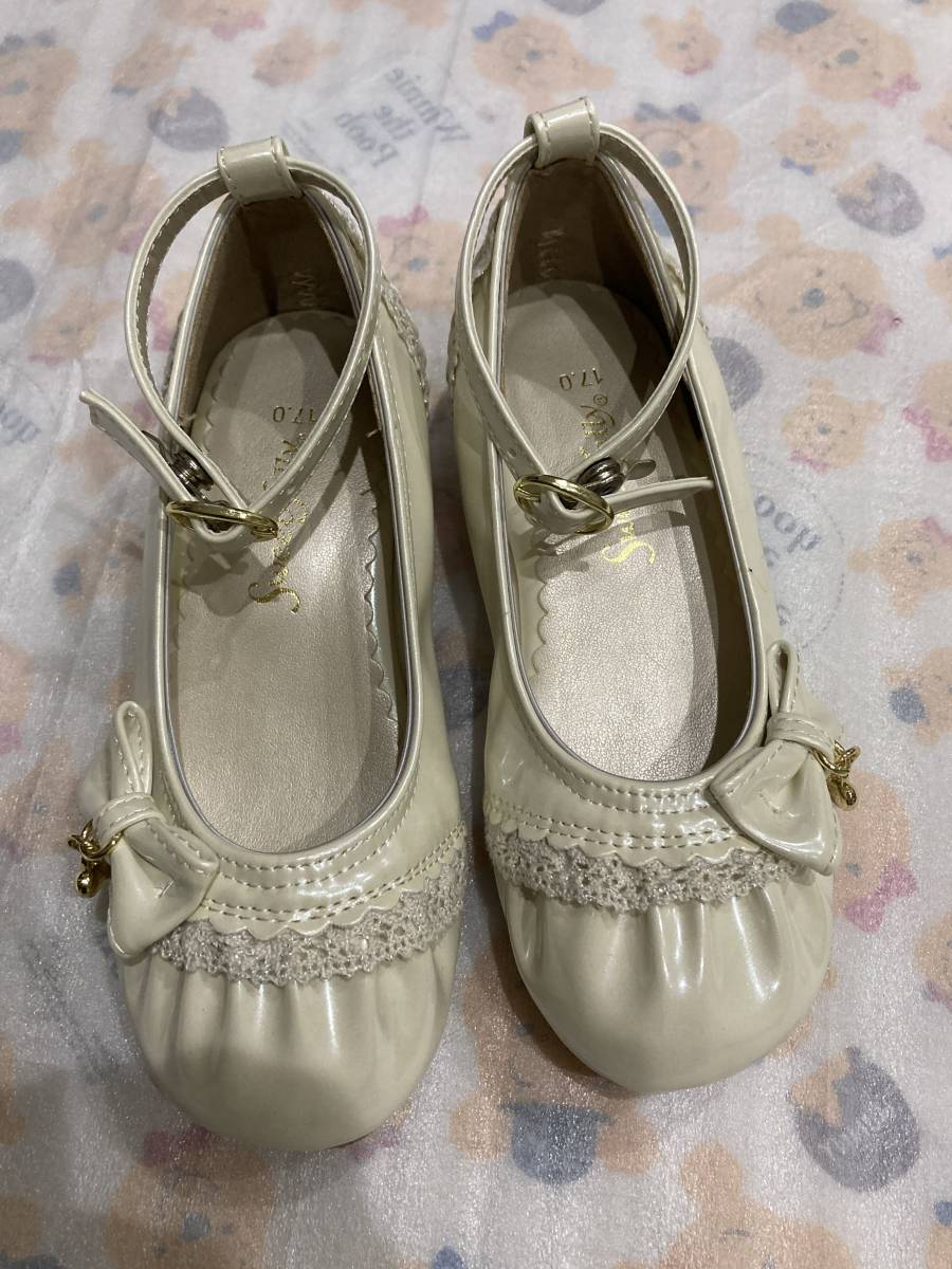 新品未使用　女の子17cm オシャレ靴　発表会　入園式　卒園式　入学式_画像1