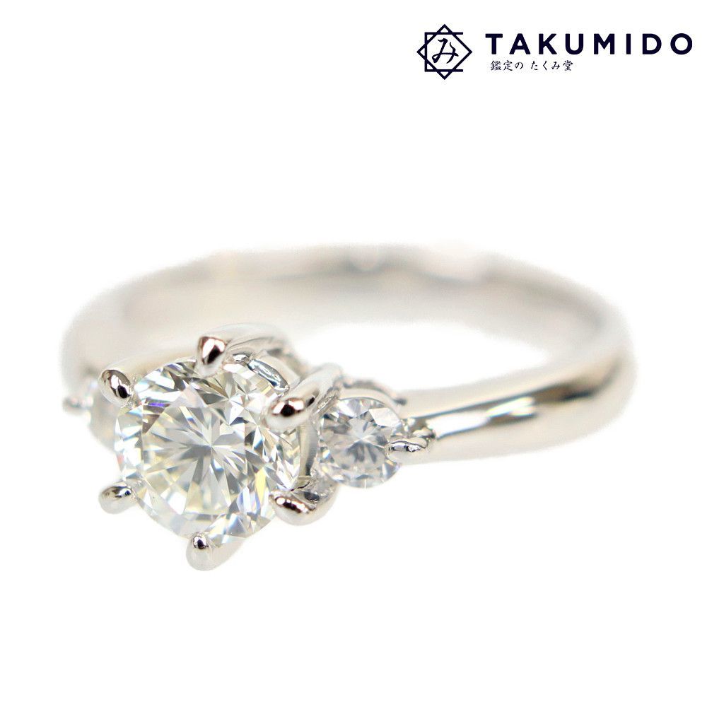 経典 ダイヤモンド Pt900 プラチナ 約11号 ダイヤリング 指輪 代引き不可 1.013ct 274439 中古A ジュエリー アクセサリー 総重量5.2g 0.20ct プラチナ台