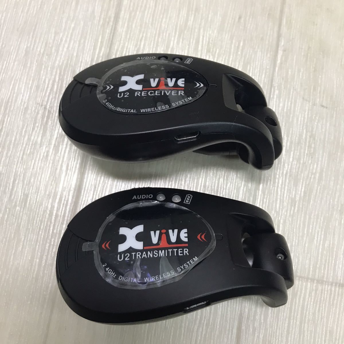 保管品 Xvive XV-U2 Black デジタル・ワイヤレス システム Wireless Guitar System エックスバイブ U2 BKの画像3