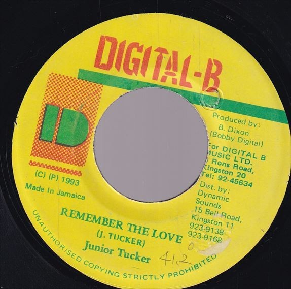 [Far East Riddim] Junior Tucker - Remember The Love BX303_画像1