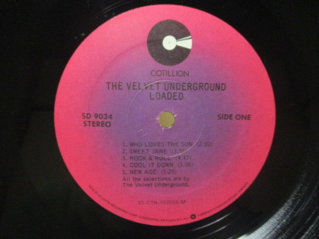 美盤 Velvet Underground ヴェルヴェット・アンダーグラウンド LOADED ローデッド 米 LP シュリンク '8? 再プレス盤 ルー・リード LOU REED