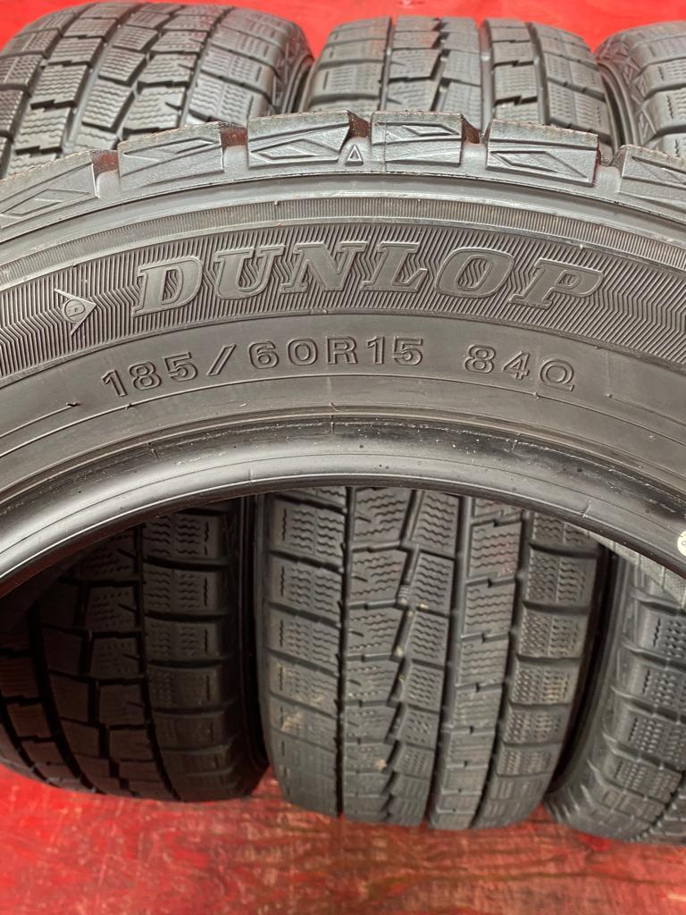 185/60/R15 84Q DUNLOP WINTERMAXX WM01 製造年2019, 4本 80% バリ山 *922_画像10