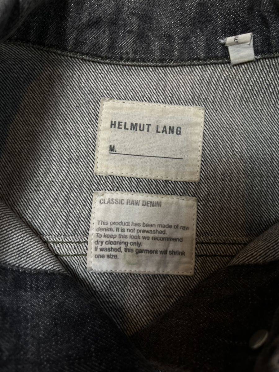 【稀少】HELMUT LANG ヘルムートラング　アーカイブ　本人期　2000s デニムジャケット　グレー　サイズ40_画像9