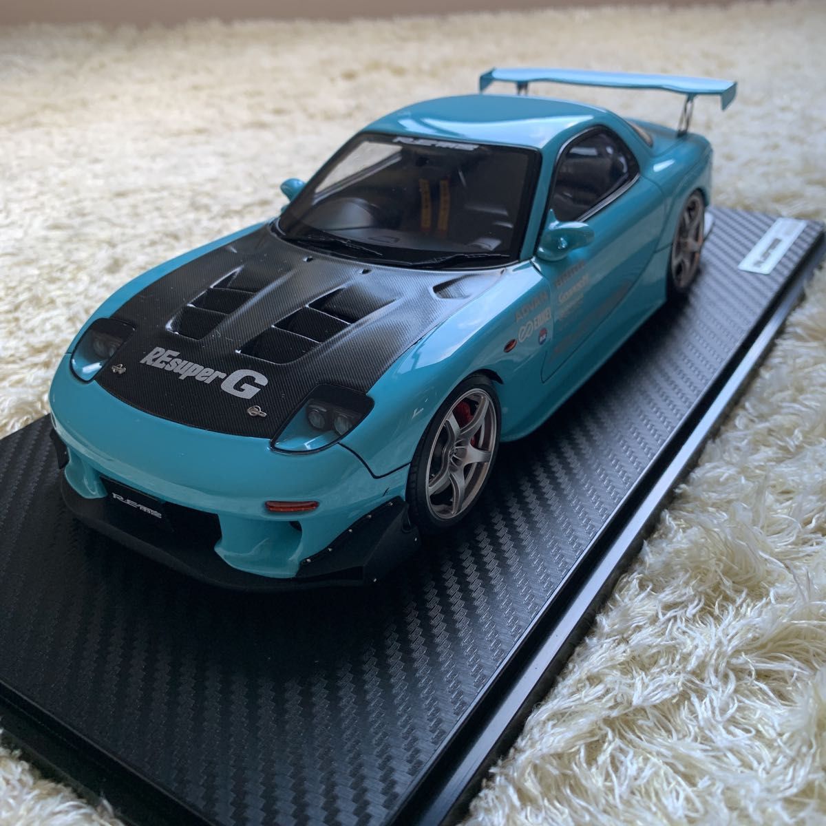 イグニッションモデル 1/18 Mazda RX-7(FD3S)RE Amemiya light Blue IG2231