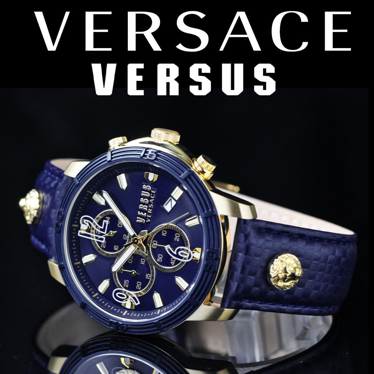 VERSACE ヴェルサーチ グレカ 46 VE1A00218-