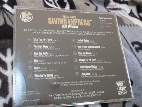 Rex Allen's Swing Express Keep Swingin' 【CD】A列車で行こう、プリージングリー・プランプ、君微笑めば、サヴォイでストンプ、他_画像5
