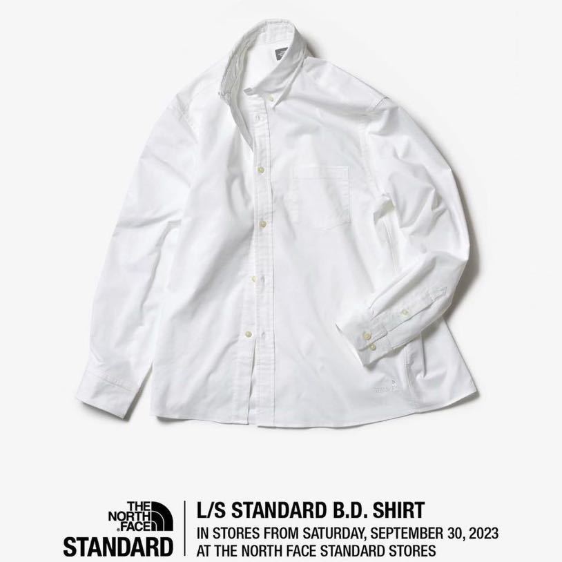 ノースフェイス スタンダード限定 シャツ【XXLサイズ】STANDARD SHIRT ホワイト【NR62332R】ボタンダウンシャツ 直営店限定【新品未着用】_画像9