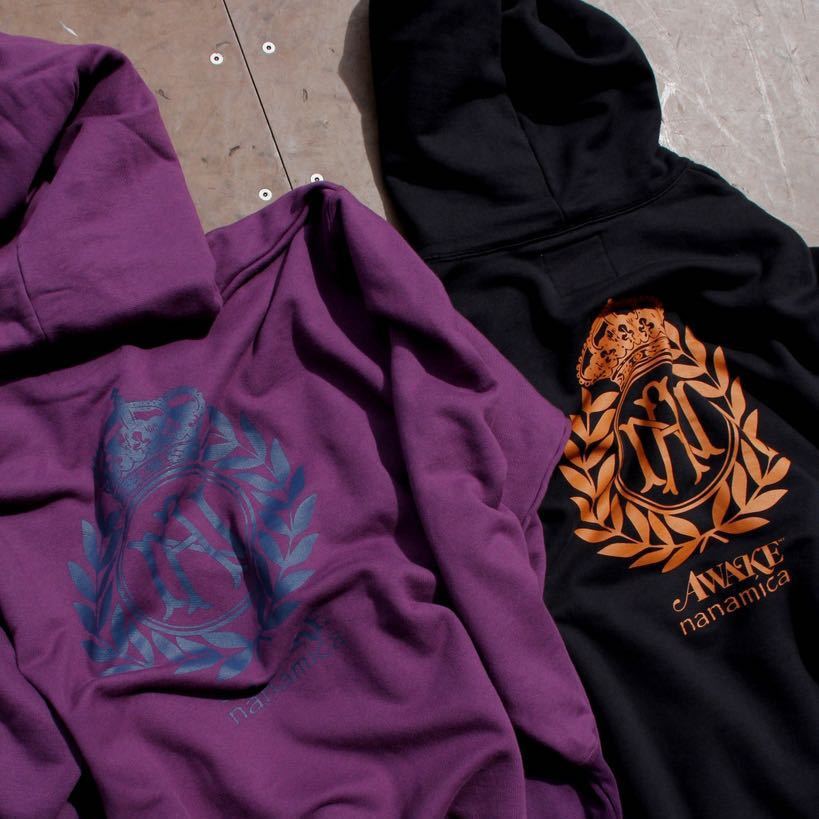 【nanamica × AWAKE NY】Hooded Pullover Sweat フーデッドプルオーバースウェット【L】ナナミカ×アウェイクニューヨーク限定 新品未開封