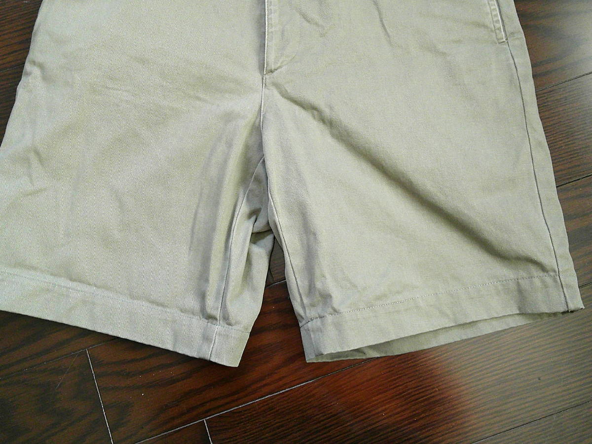 ★ 良品 POLO Ralph Lauren POLO CHINO / ショーツパンツ カーキ / W30(80cm) ★の画像3