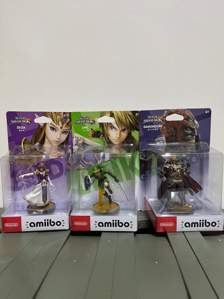 amiibo ゼルダの伝説 スマブラ リンク ゼルダ ガノンドロフ セット+