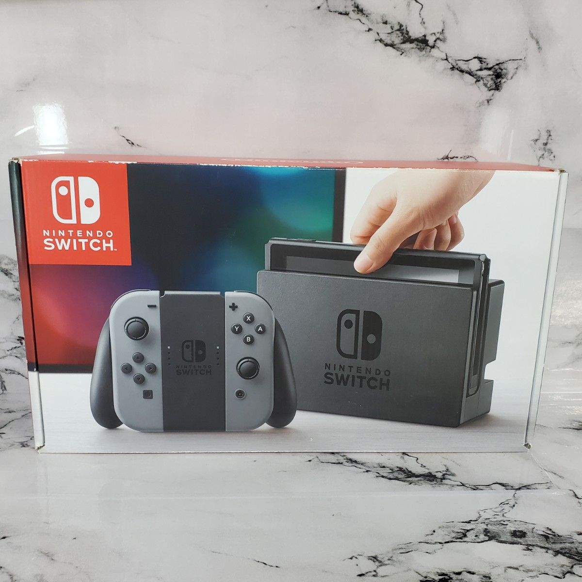 【動作確認済み】Nintendo Switch 完品 本体 グレー