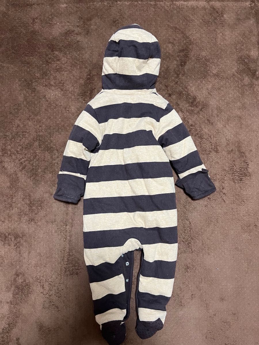 baby Gap 足つき ロンパース ボーダー 70サイズカバーオール