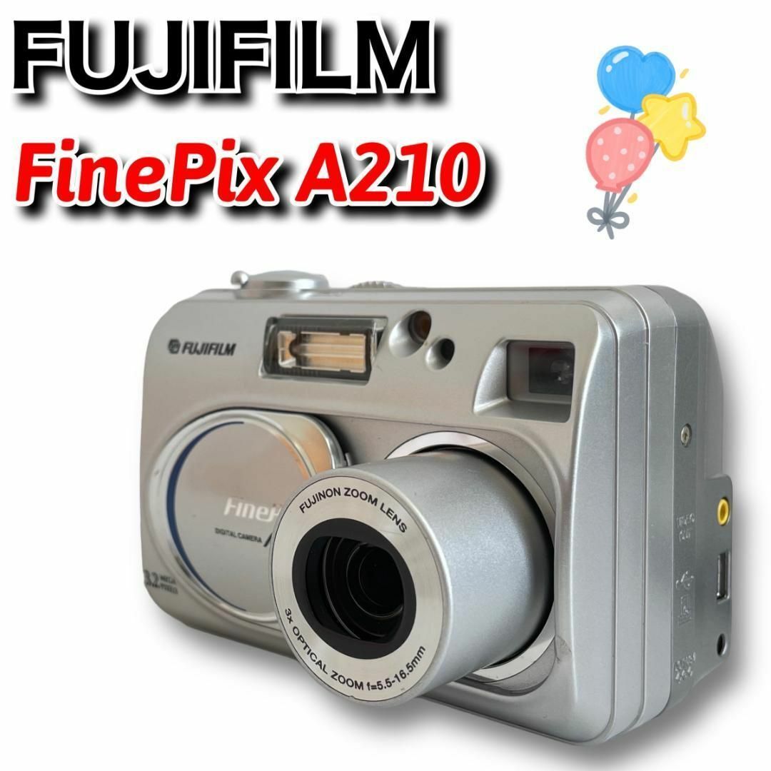 ★送料無料★即決★美品★xDカード付★【動作確認済み】富士フイルム　Finepix A210　オールドデジカメ