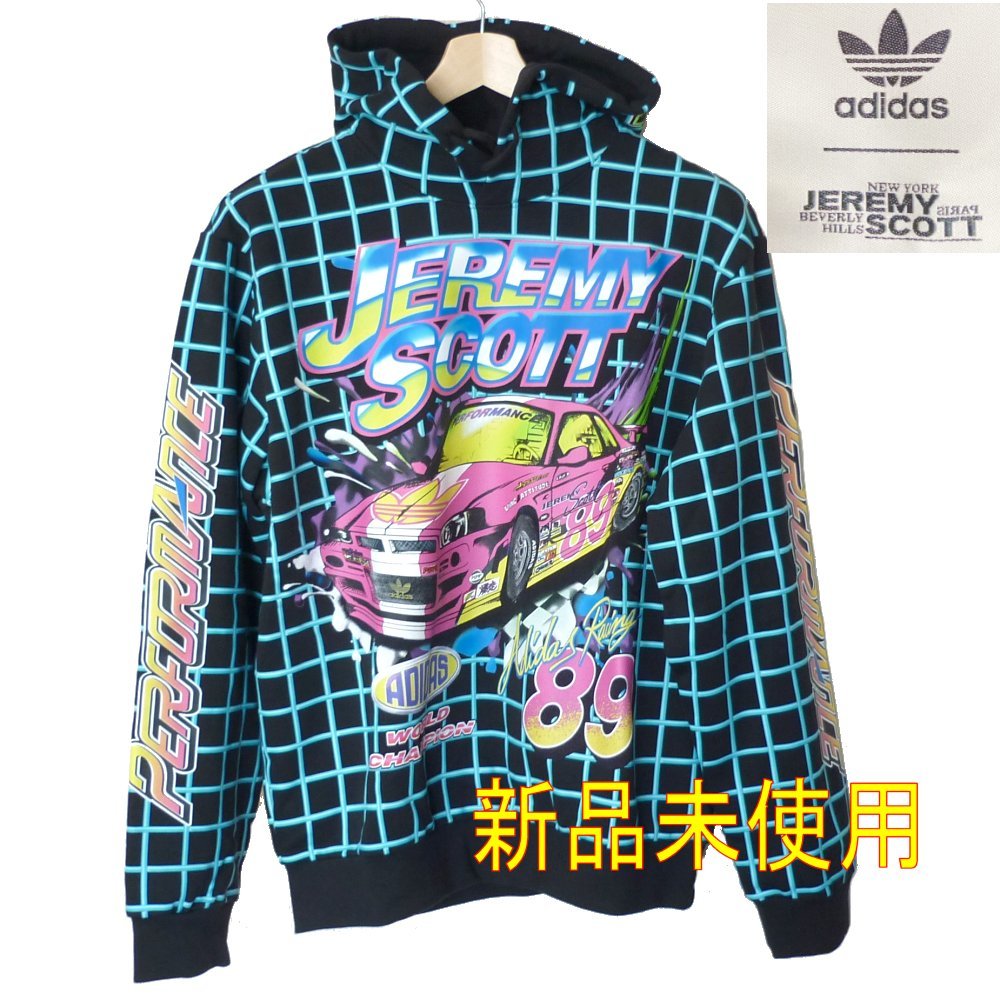 大きいサイズ定価16500円XL★アディダスオリジナルス×ジェレミースコット Jeremy Scott コラボパーカー80年代