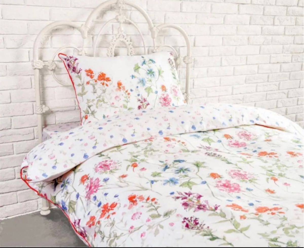  new goods Laura Ashley .. futon cover te.be cover double Japan size watercolor painting kind floral print wild meduLAURA ASHLEY