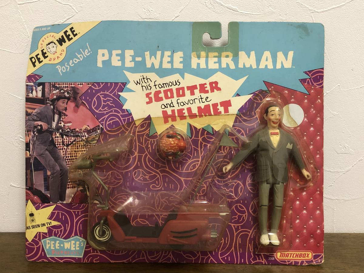 PEE-WEE HERMAN☆SCOOTER HELMET/ピーウィーハーマン/American vintage/マッチボックス/ビンテージ/MATCHBOX/ブリスターパック【未開封】_画像1