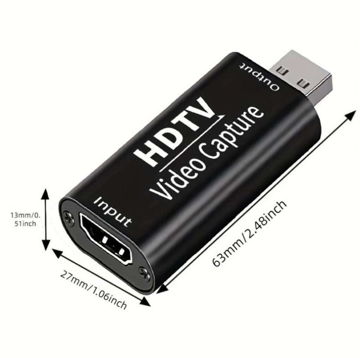 最新型 HDMI キャプチャーボード ゲームキャプチャー 60FPS 1080P 小型 軽量 電源不要