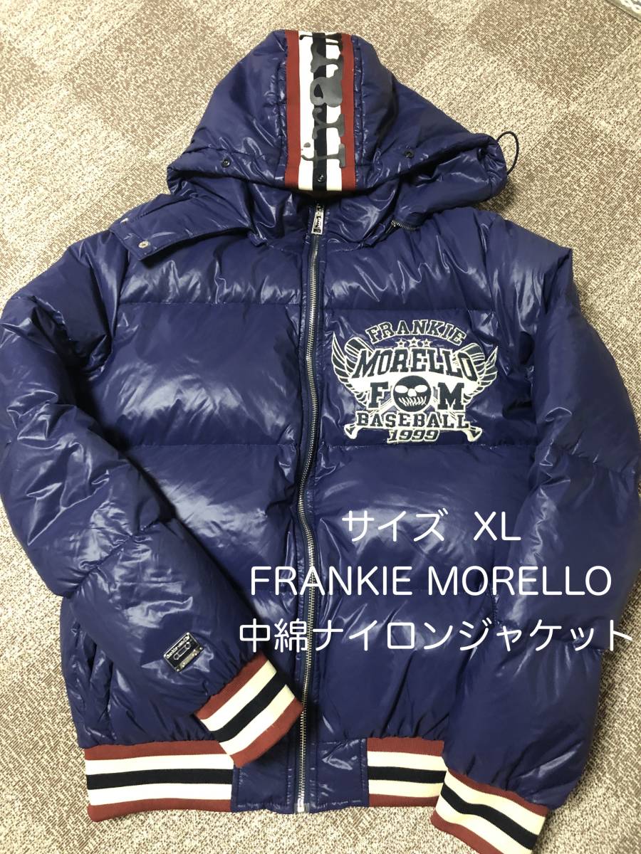 【FRANKIE MORELLO】フランキーモレロ 中綿ナイロンジャケット サイズXL◆フード取り外し可