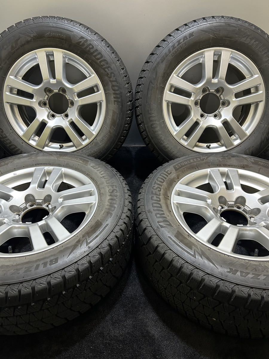 265/60R18 BRIDGESTONE/DM-V3 19年製 トヨタ 150系 プラド 純正 18インチ 7.5J ＋25 139.7 6H スタッドレス 4本 サーフ (1-D506)_画像1