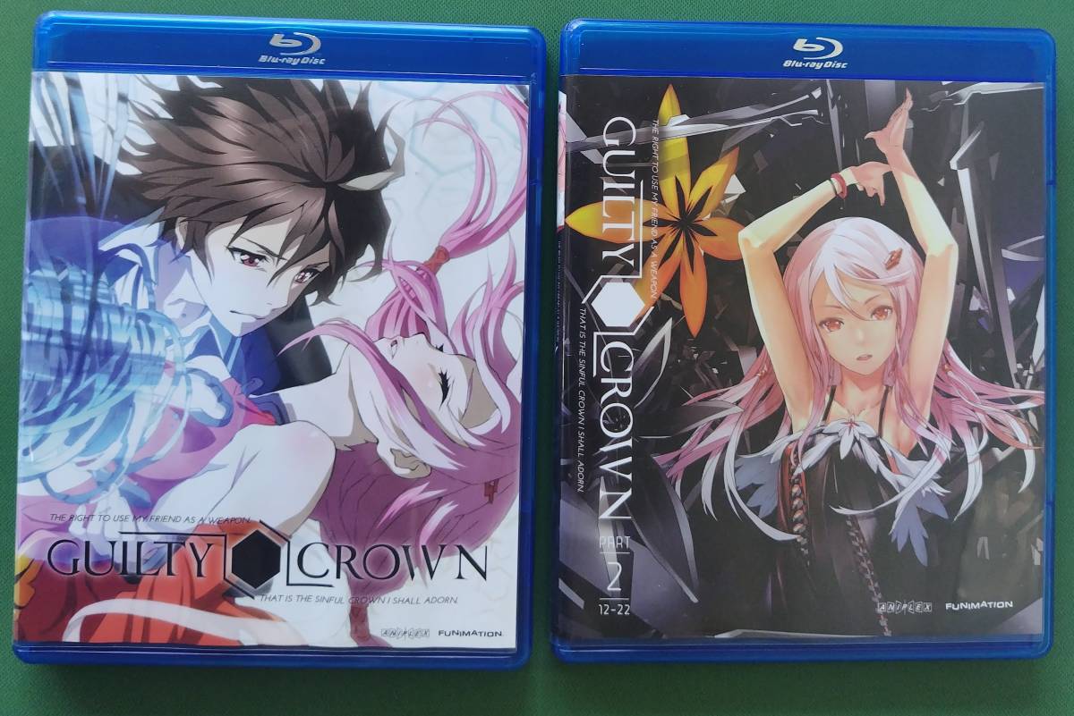 【北米版BD+DVD】ギルティクラウン GUILTY CROWN 1期+2期　22話 +特典映像【20201123】コンボパック　送料込み！_画像1