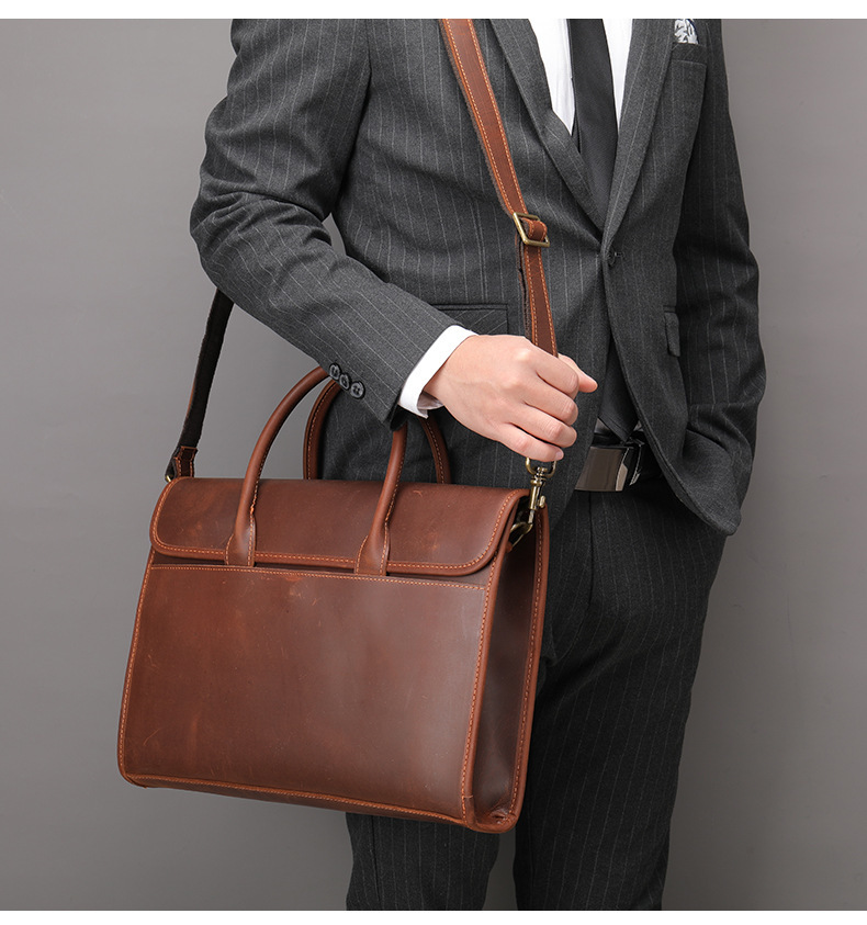 新品 本革 ビジネスバッグ ブリーフケース レザー 通勤鞄 トートバッグ 手提げバッグ A４対応 職人手作り