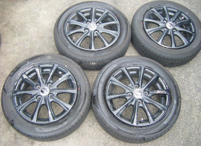 平成27年 アルト DBA-HA36S Exceeder アルミホイル4本 バリ山-