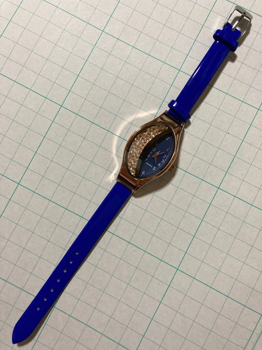 レディース　腕時計　綺麗　おしゃれ　ビジネス　旅行　記念日　ブルー