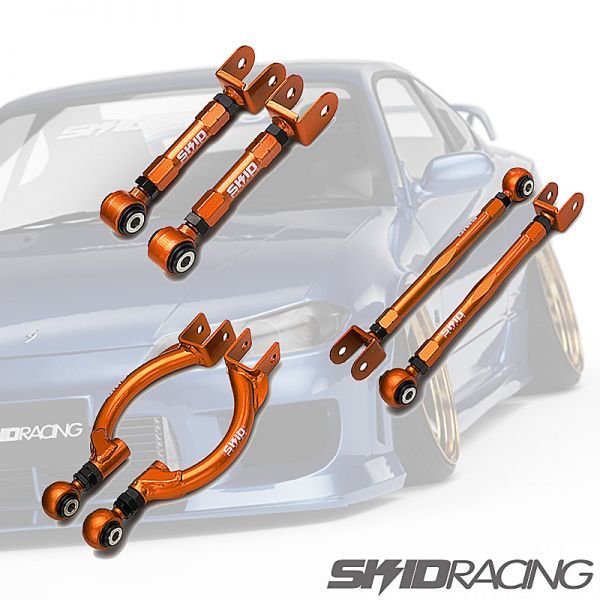 車検OK S14 S15 アーム 3点セット ポジ ネガ リア アッパーアーム C34 C35 R33 R34 スキッドレーシング skid racing # :23-A3 24-A2 24-A1_画像1