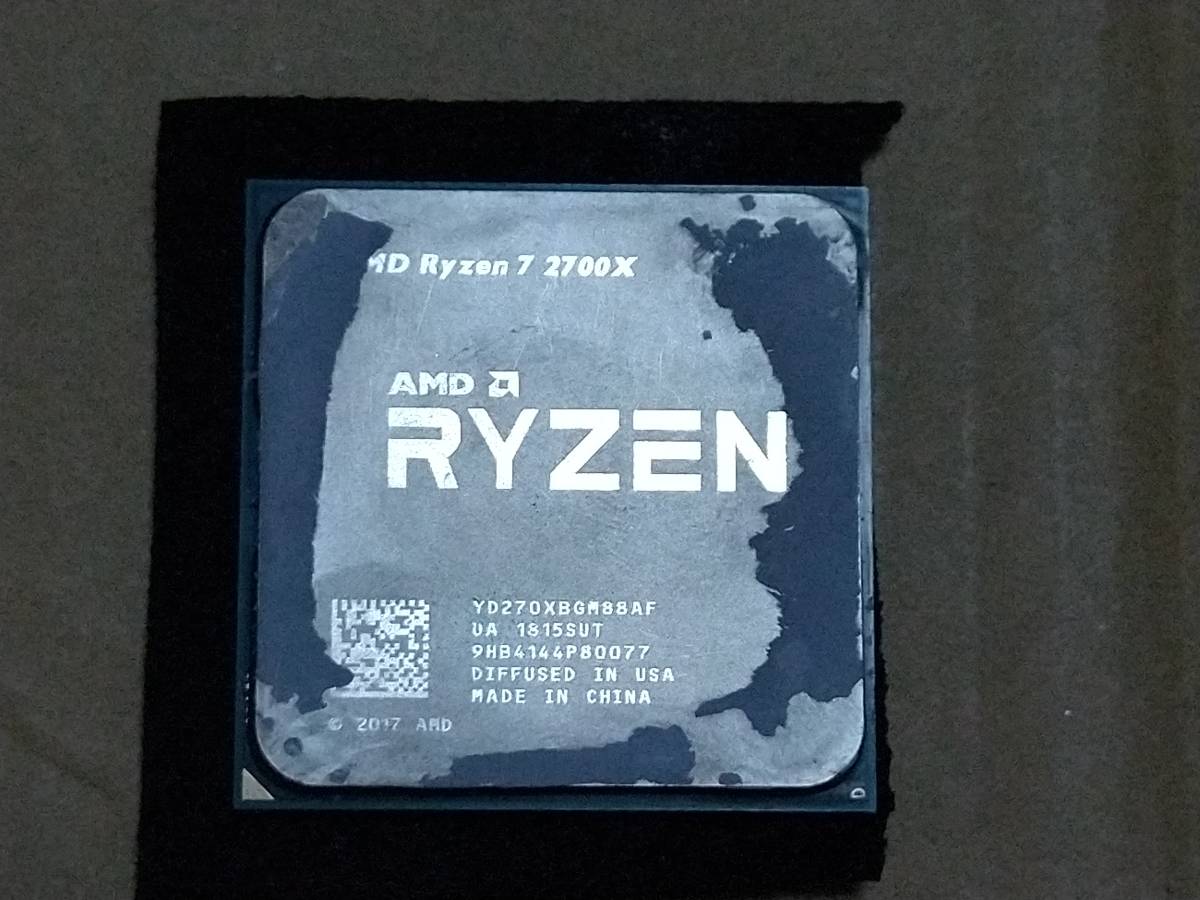 AMD CPU Ryzen 7 2700X　動作確認済み　送料込み_画像2